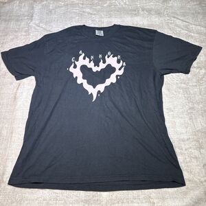 Comfort Colors I Was On Fire For You Fire Heart Size XL